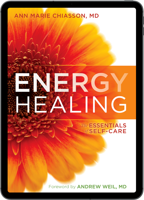 e-book of Energy Healing by Dr. Ann Marie Chiasson on an ipad