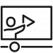 icon of person presenting something inside of a video